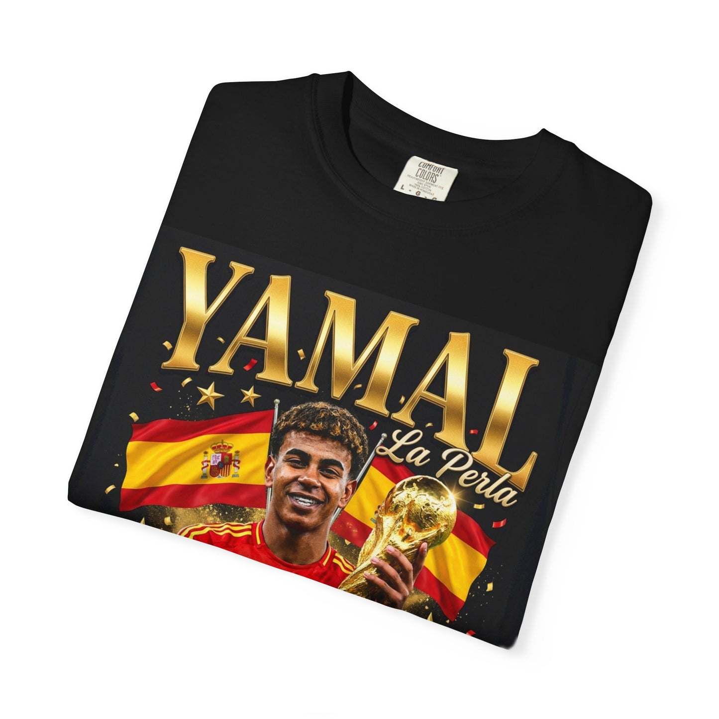 Yamal La Perla No. 19 Spain Football Vintage Graphic Unisex T-Shirt