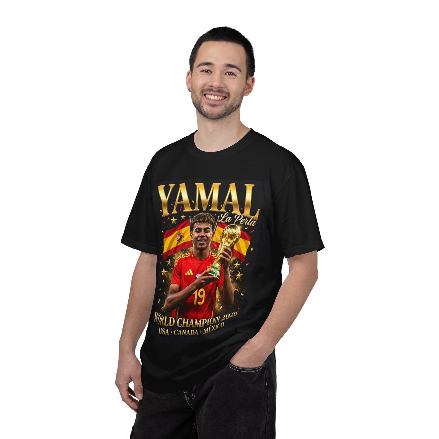 Yamal La Perla No. 19 Spain Football Vintage Graphic Unisex T-Shirt