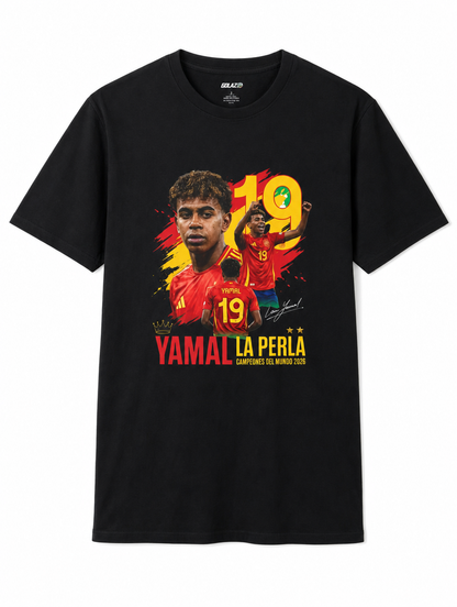 Camiseta Yamal N°19 - La Perla de España