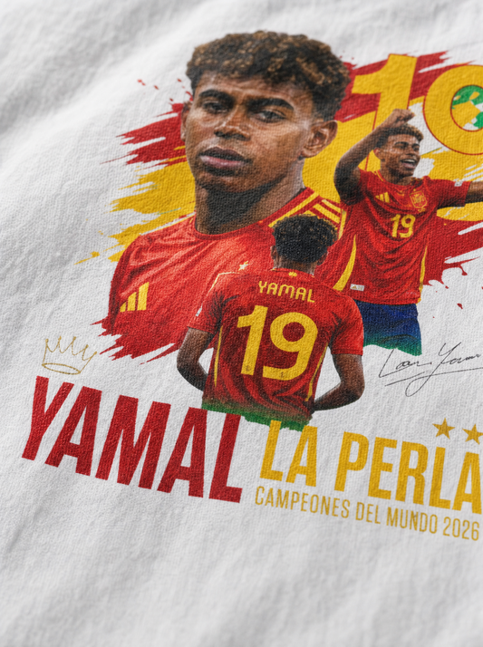 Camiseta Yamal N°19 - La Perla de España