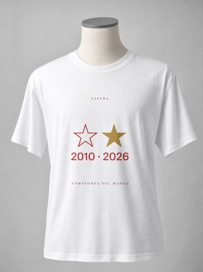Camiseta España Bicampeón del Mundo 2010 • 2026