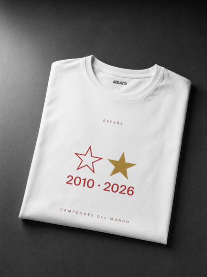 Camiseta España Bicampeón del Mundo 2010 • 2026