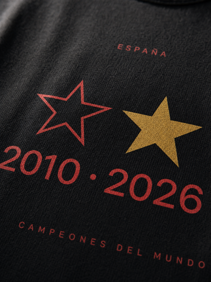 Camiseta España Bicampeón del Mundo 2010 • 2026
