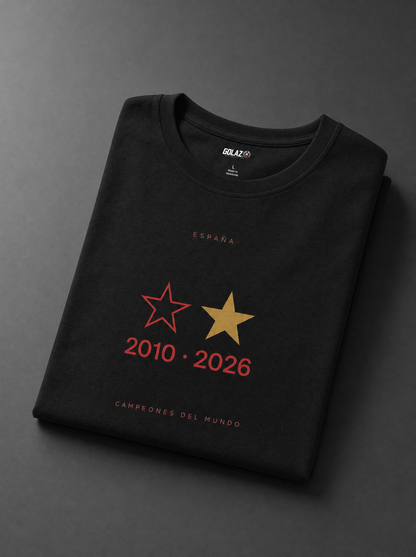 Camiseta España Bicampeón del Mundo 2010 • 2026