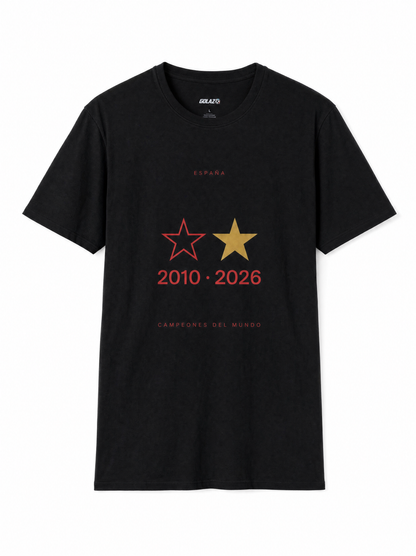 Camiseta España Bicampeón del Mundo 2010 • 2026