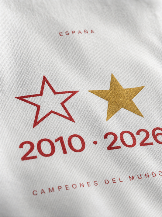 Camiseta España Bicampeón del Mundo 2010 • 2026