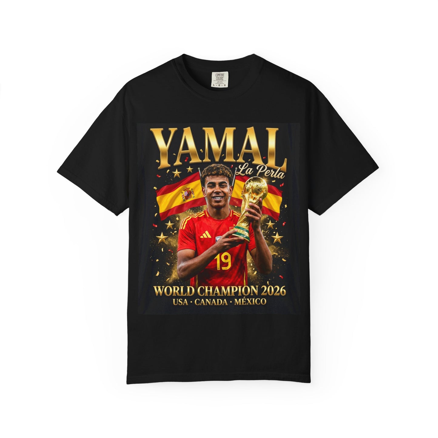 Yamal La Perla No. 19 Spain Football Vintage Graphic Unisex T-Shirt