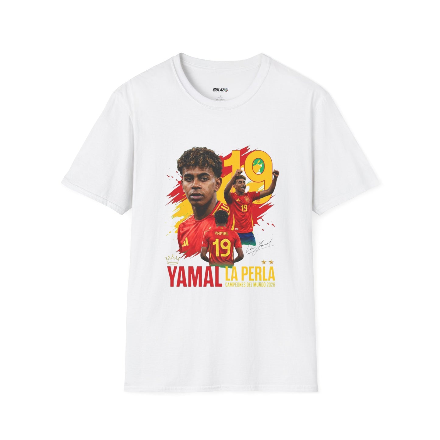 Yamal La Perla No. 19 Spain Football Vintage Graphic Unisex T-Shirt