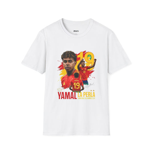 Yamal La Perla No. 19 Spain Football Vintage Graphic Unisex T-Shirt