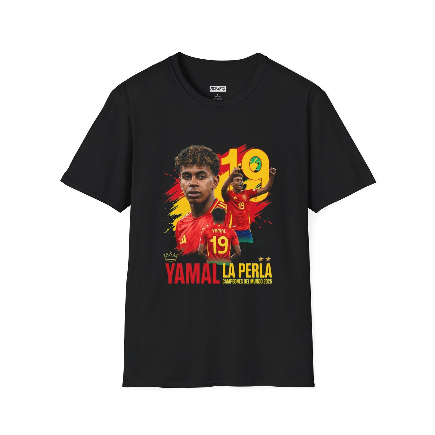 Yamal La Perla No. 19 Spain Football Vintage Graphic Unisex T-Shirt